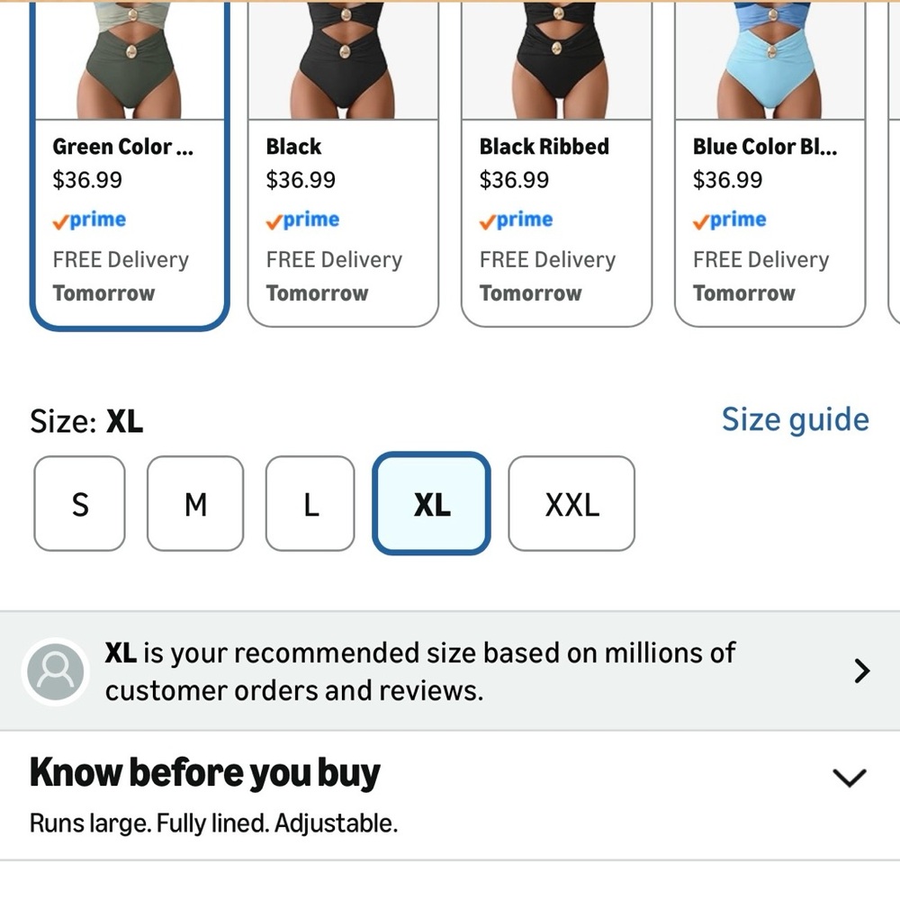 Three-Tone Cutout One-Piece Swimsuit with Gold Accents~stock pic for reference - Picture 3 of 7